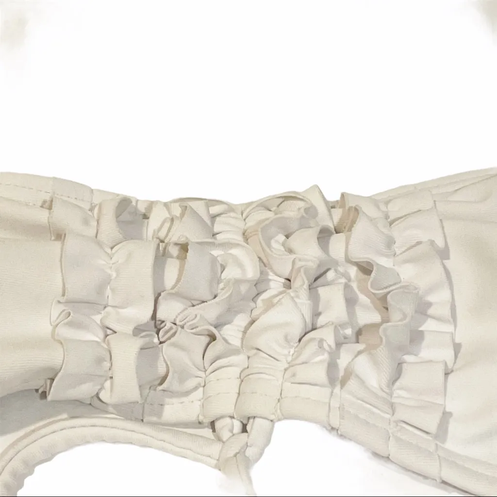 Hula Honey Size‎ Large White Strapless Bikini Swim Top - Image 2