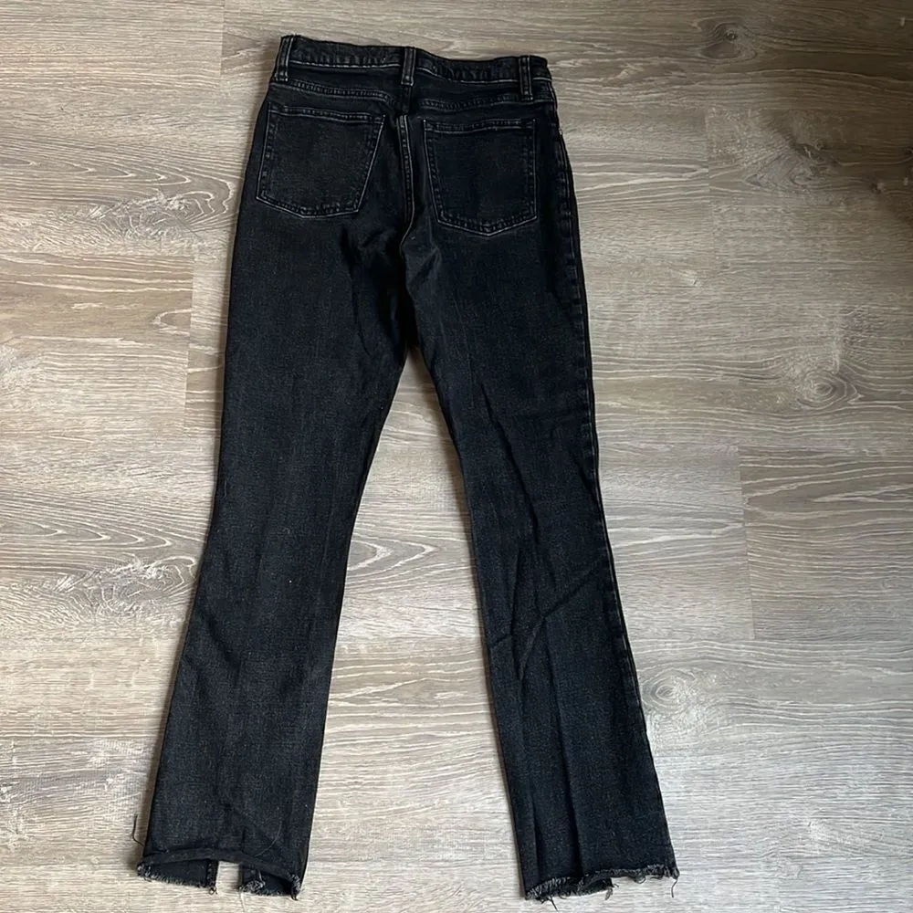 A&F High Rise Skinny Split Hem Jeans - Image 4