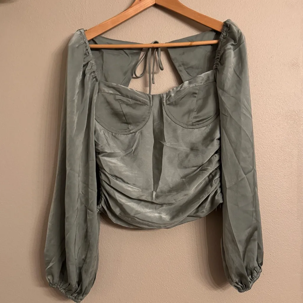 ASTR  Hook & Eye Front Peplum‎ Top - Image 2