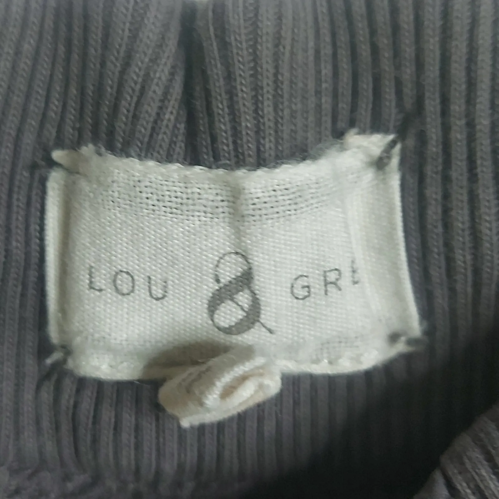 Lou & Grey Jogger Pants XS Charcoal Lightweight Ruche Front Drawstring Ankle - Image 9