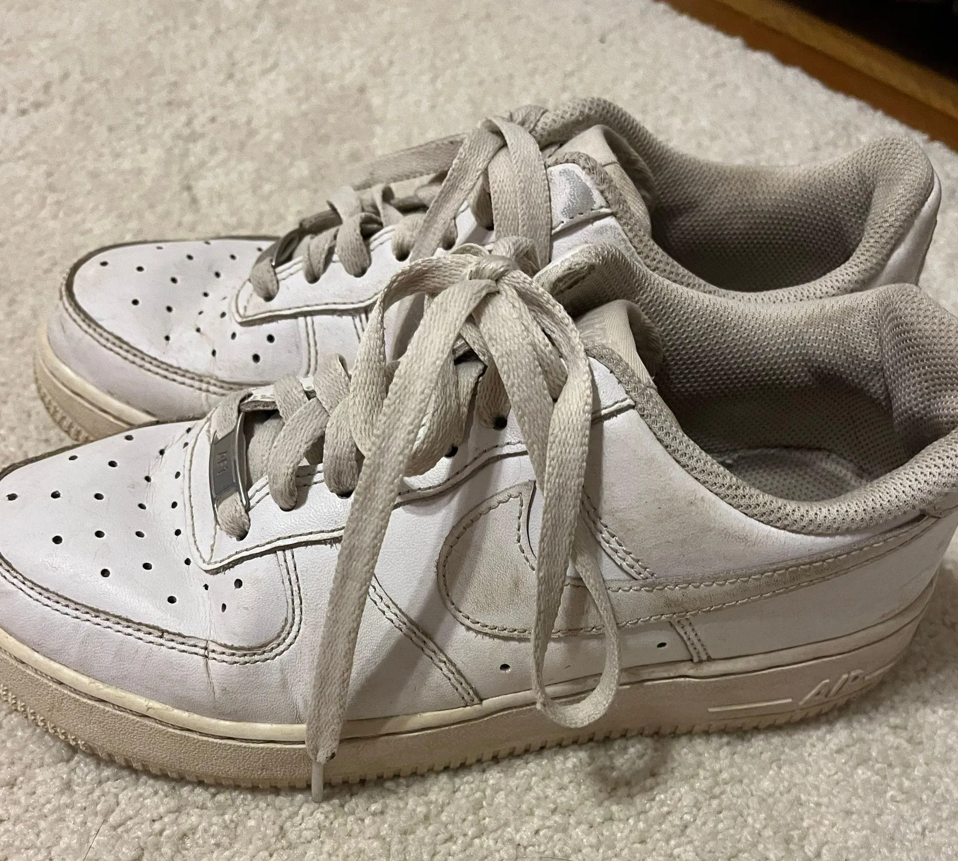 Nike White Air Force 1s - Image 2