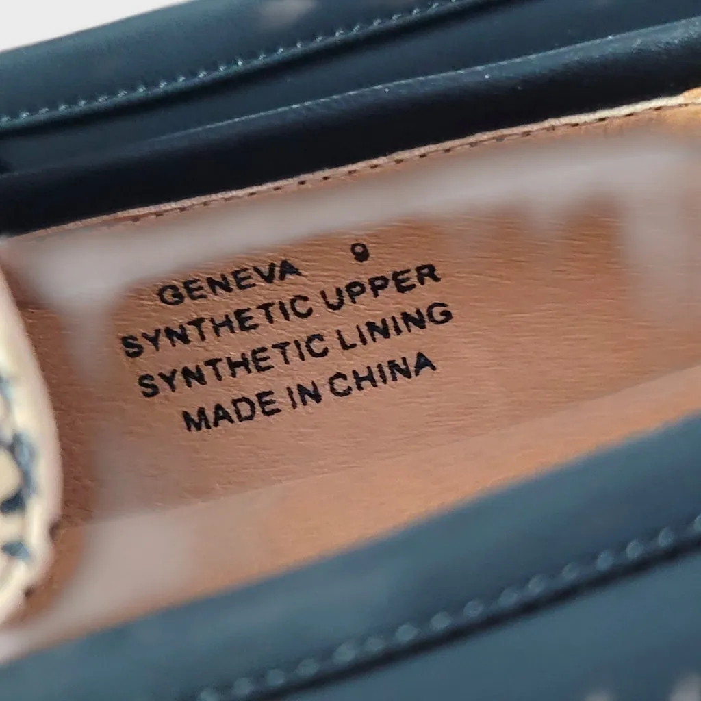 Good Choice Women's Geneva Animal Print Chain Slip On Platform Loafers Size 9 Black - Image 7