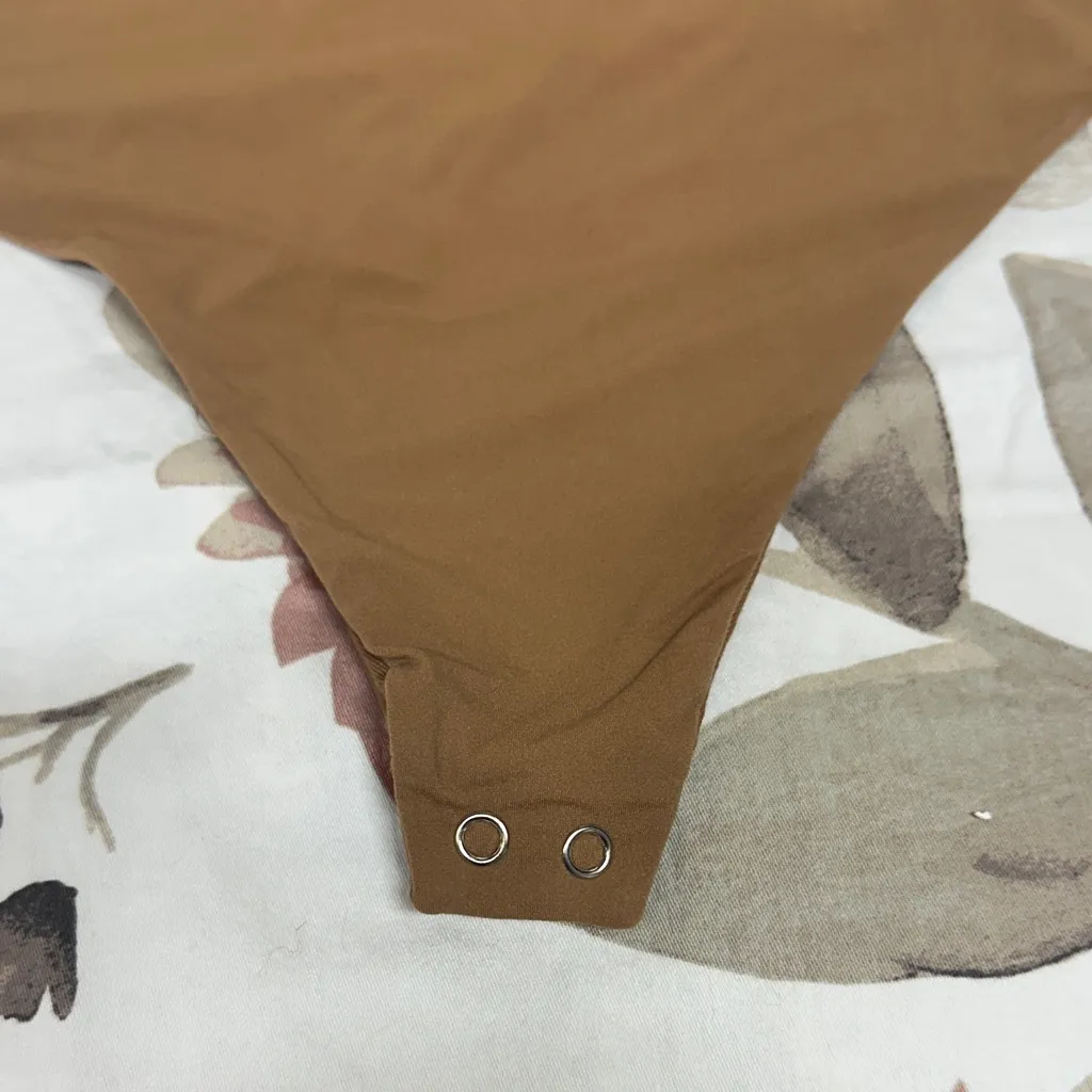 Auden Tan Shapewear Bodysuit Brown Size XL - Image 2