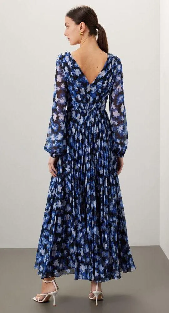 ML MONIQUE LHUILLIER Blue Floral A - Image 2