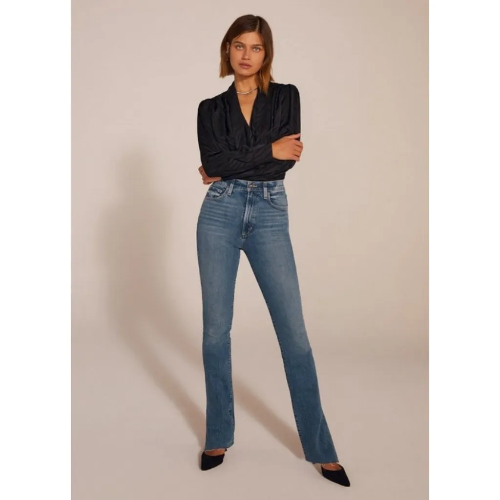 💕FAVORITE DAUGHTER💕 Valentina Tower Super High Rise Medium Indigo Blue 29 NWT - Image 4