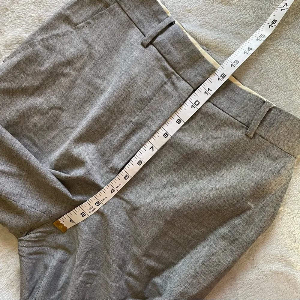 MaxMara Wool Mohair Blend Minimalist Euro Chic Wide Leg Low Rise Trousers 6 - Image 8