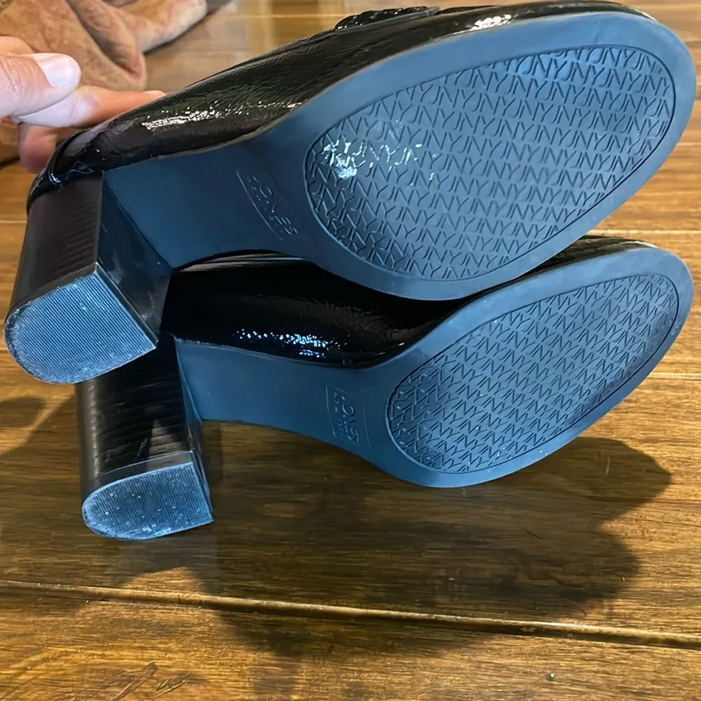 Block Heeled Penny Loafers - Image 6