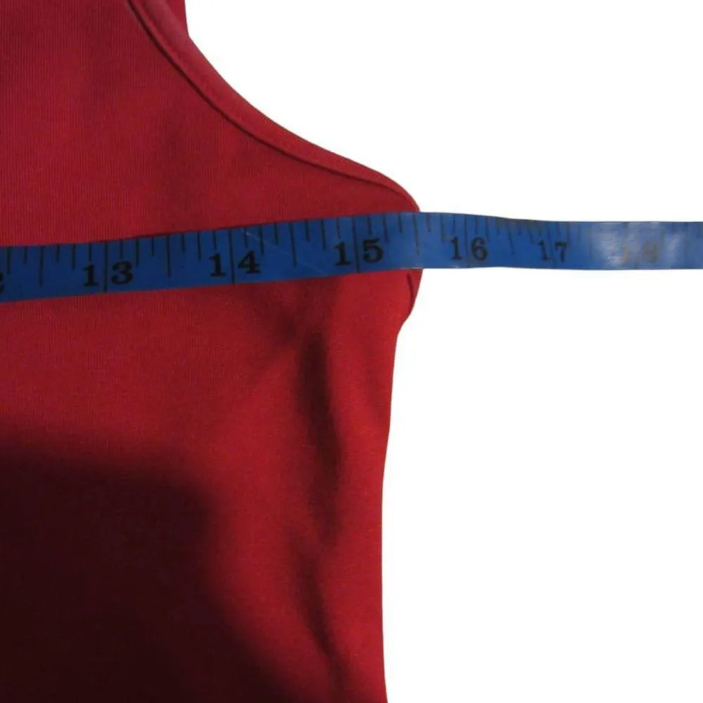 Levi's Red Logo Tank Top Bodysuit Size M - Image 9