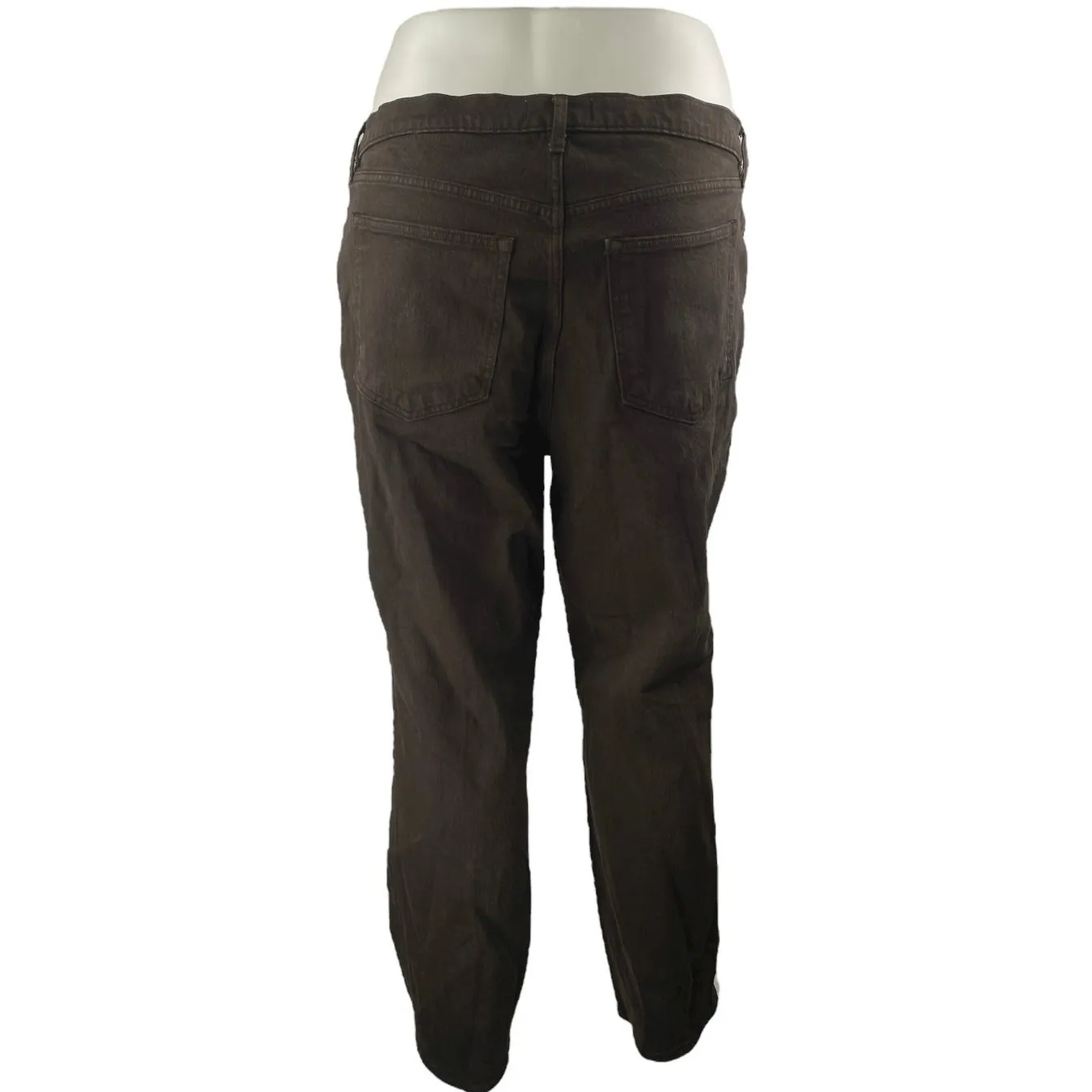 Abercrombie & Fitch The 90s Ultra High Rise Women Brown Straight Denim Jeans 35 - Image 3