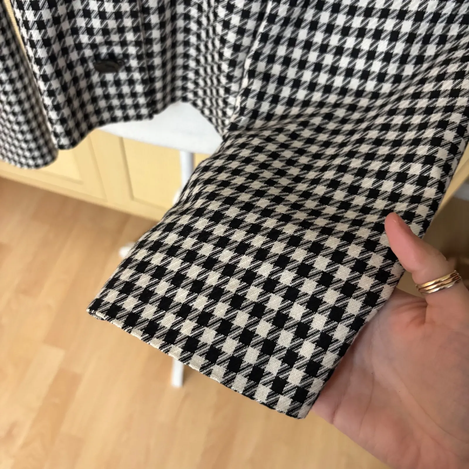 PENDLEtTON Houndstooth Bolero Blazer Jacket Size 16 Vintage Cropped - Image 2