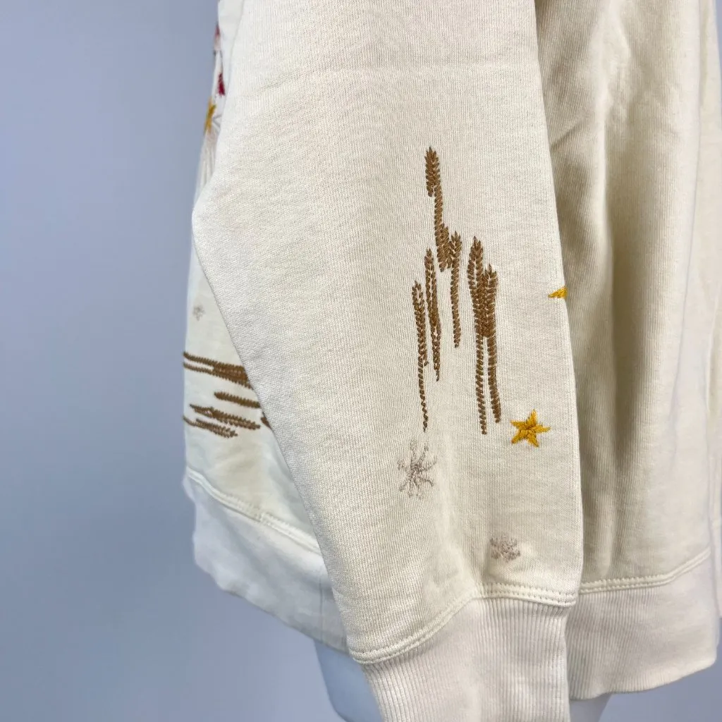 NWOT JohnnyWas Embroidered Floral Sweat Suit 2Pcs Set Sweatshirt Tracksuit Pants - Image 8