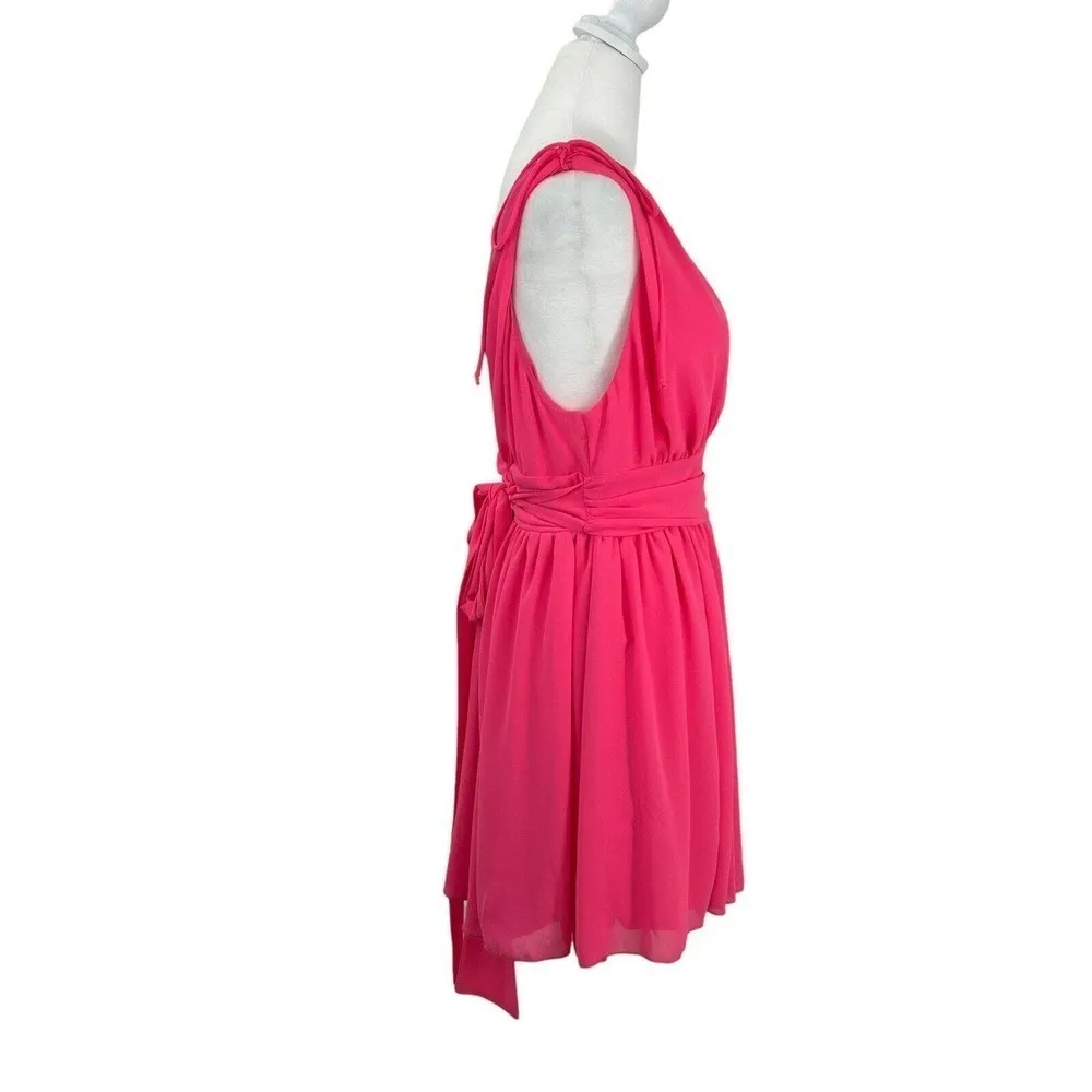 Lucy in the Sky Dress Ysabel Chiffon Dress in Hot Pink- M - Image 10