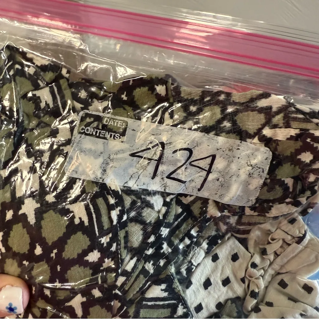 Knox Rose Black White V-Neck Embroidered Long Sleeve Tie Detail‎ Dress Milkmaid - Image 10