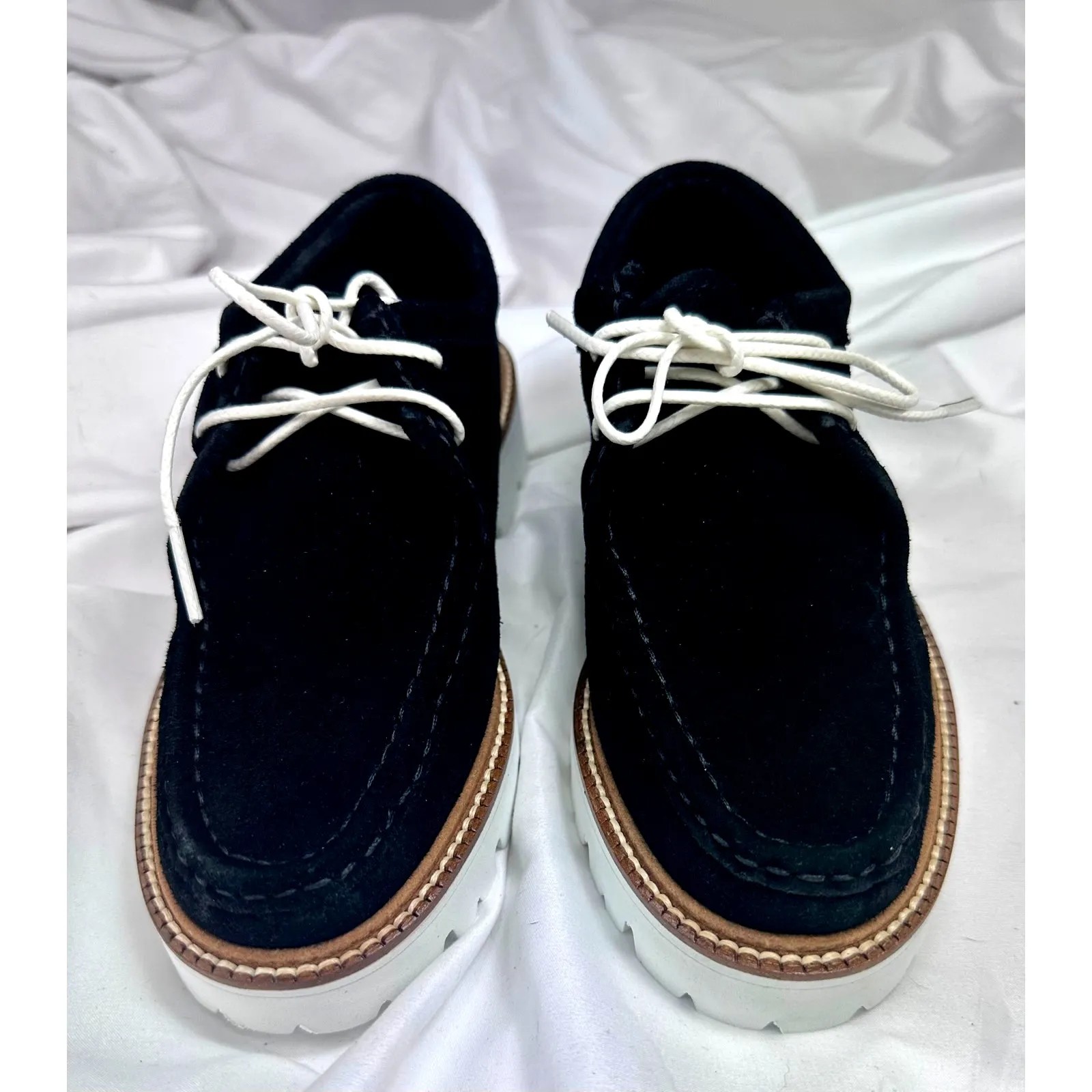 GH Bass Originals Lug Sole Moc Shoes Wallace Suede Black 6.5 - Image 8