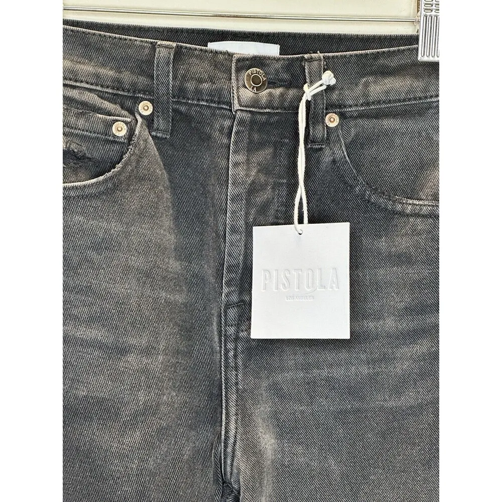 Pistola Women's Keaton High Rise Slim Straight Jeans Size 25 Taurus Black Wash - Image 3