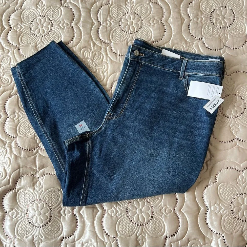 Old Navy Mid-Rise Rockstar Super-Skinny Cut-Off Ankle Jeans NEW Plus Size 26 - Image 8