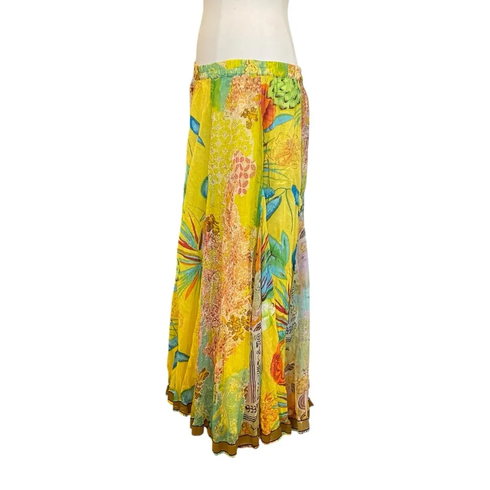 Soft Surroundings Boho Floral Maxi Skirt Multicolored - Image 2