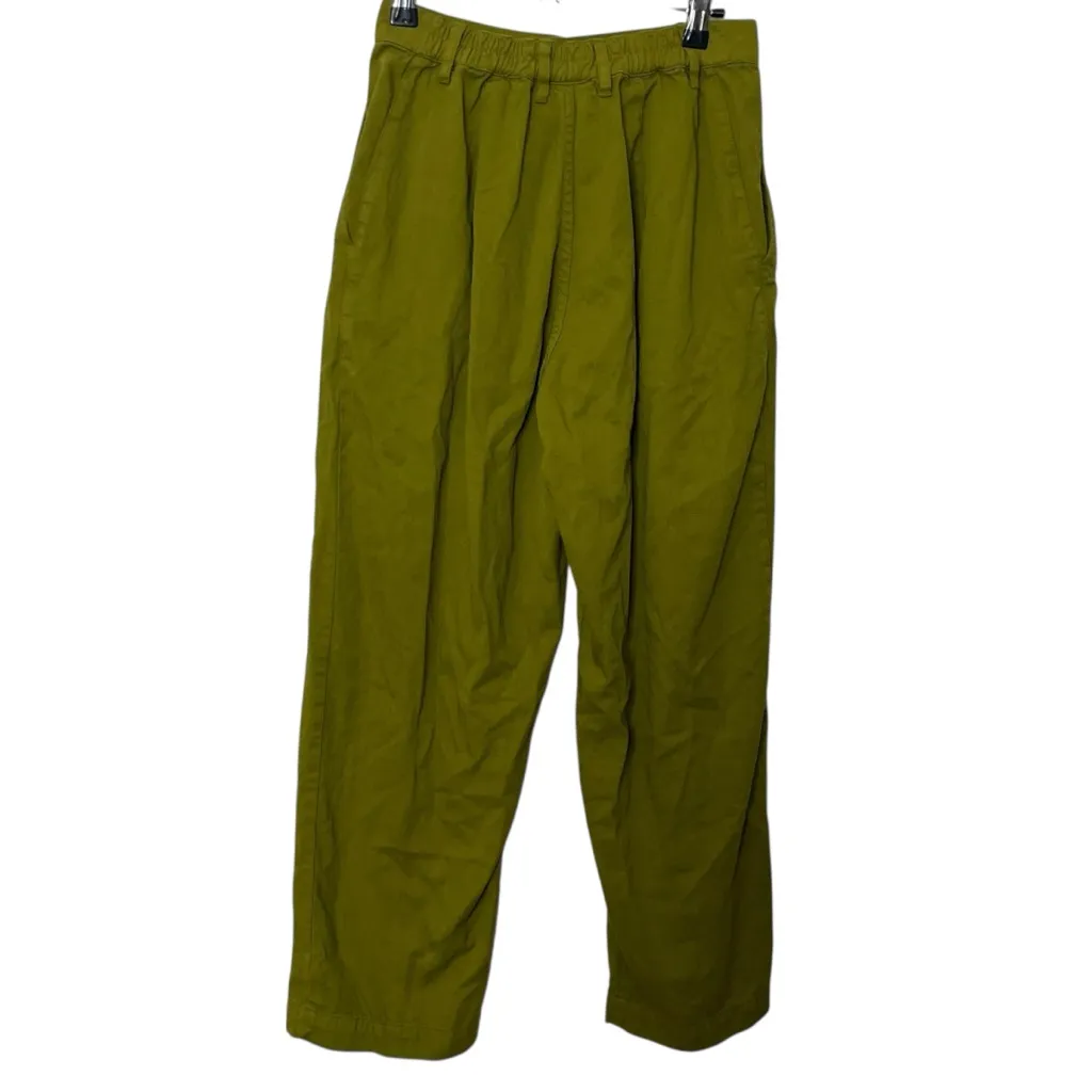 Big Bud Press Trousers Women’s XS Petite Olive Green High Waist Cropped Cotton Size undefined - Image 5