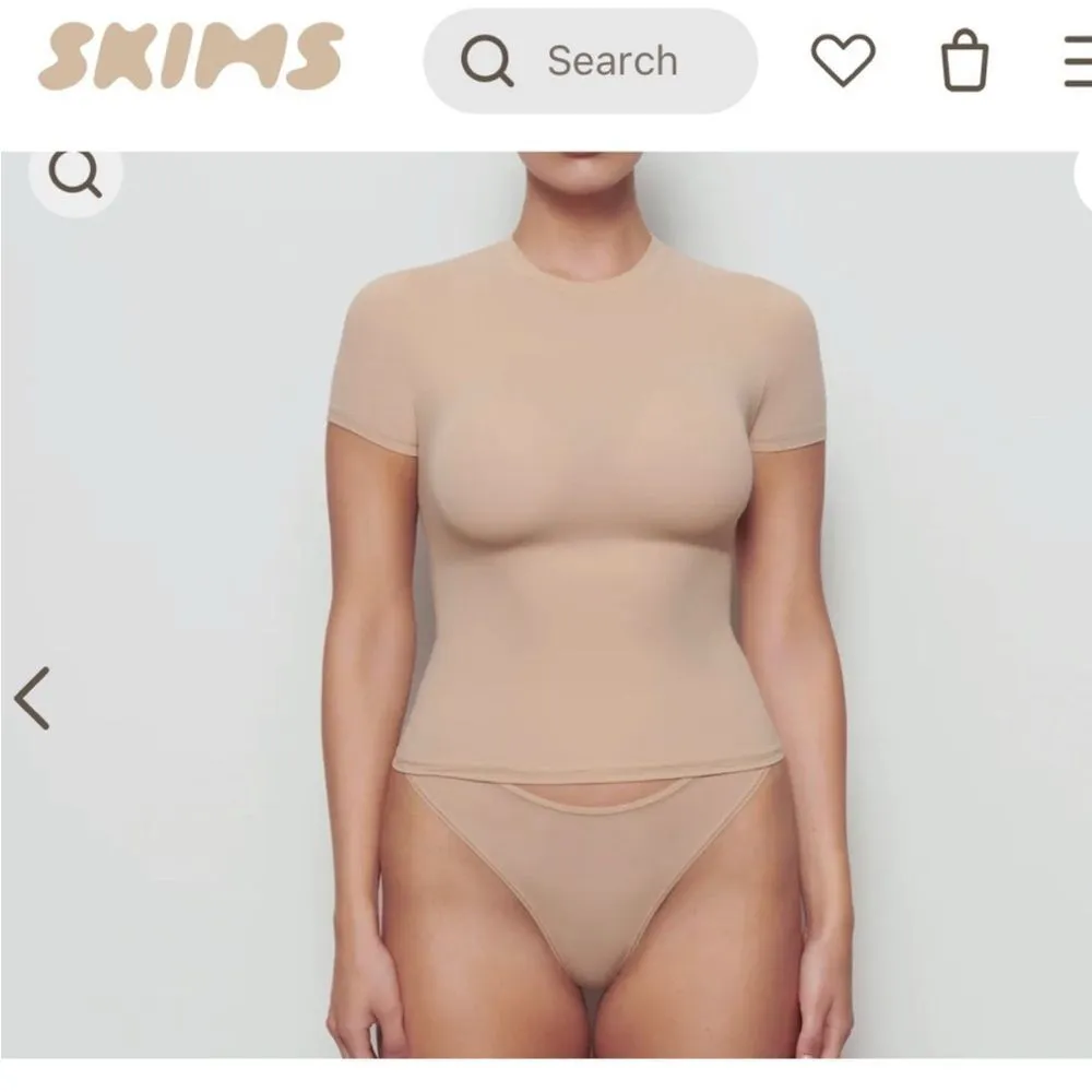 NWT SKIMS Fits Everybody T-Shirt Skimming Color Sienna Tan- Size 2XL - Image 2