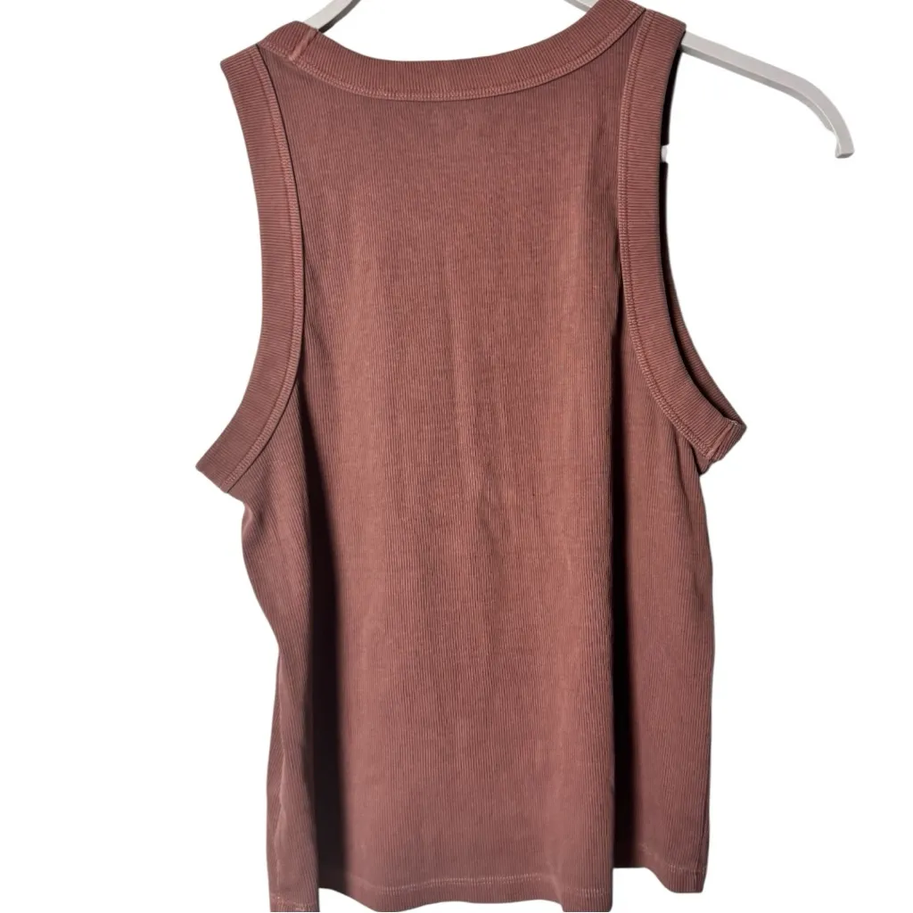 Old Navy Women's Brown Crop Sleeveless Tank Top Sz L NWT - Image 4