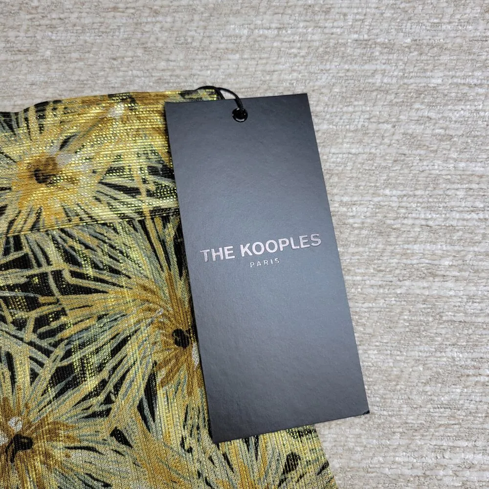 The Kooples Long Flowing Skirt Golden Motif 3 Highlight Gold As Seen On Sex/Lies - Image 7