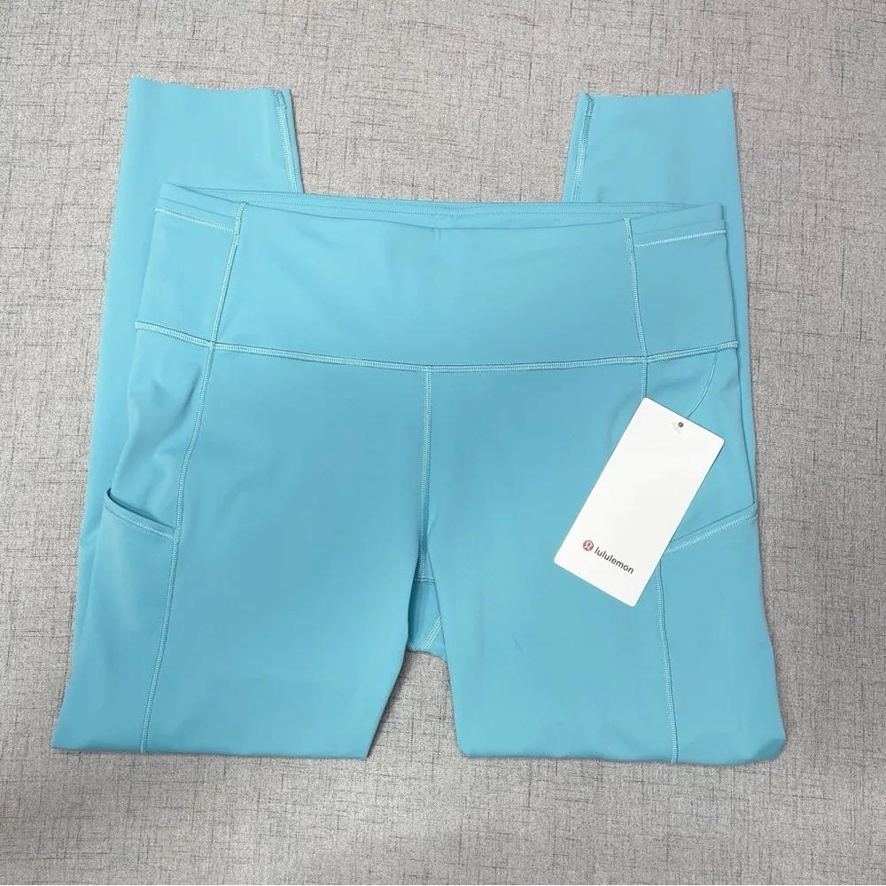 Lululemon Fast and Free High Rise Tight Tidal Teal Leggings 12 NWT - Image 5
