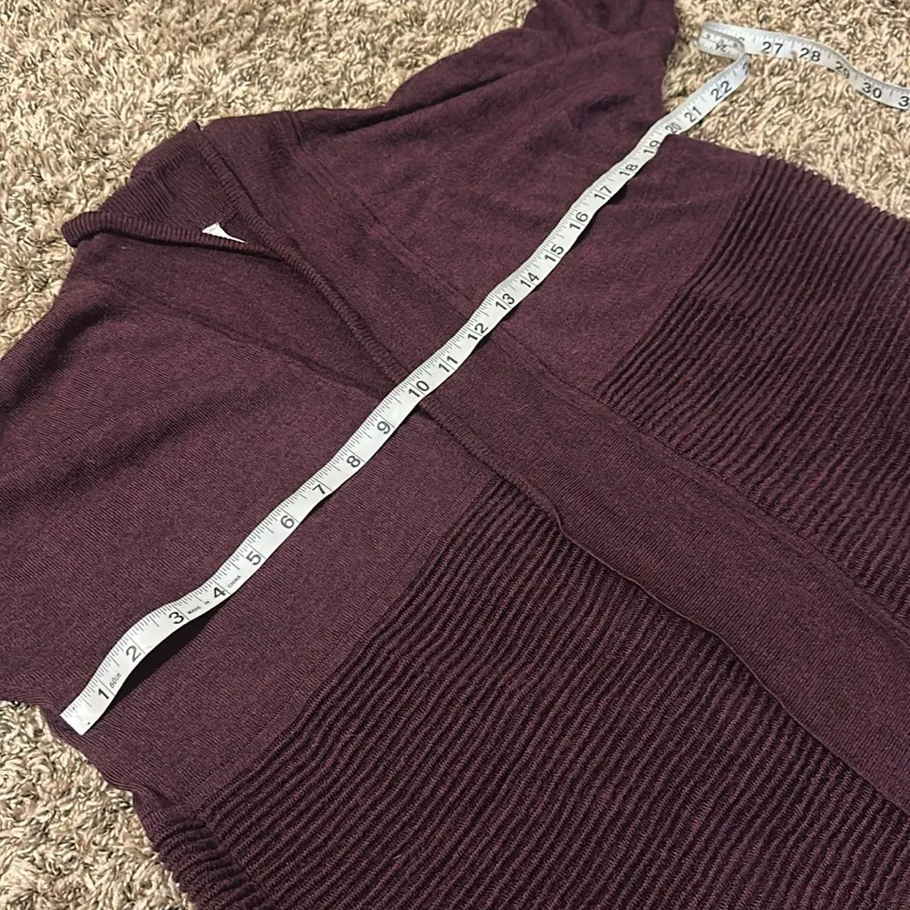 Lululemon Sit In Lotus Wrap Sweater Wool Size 4 - Image 7