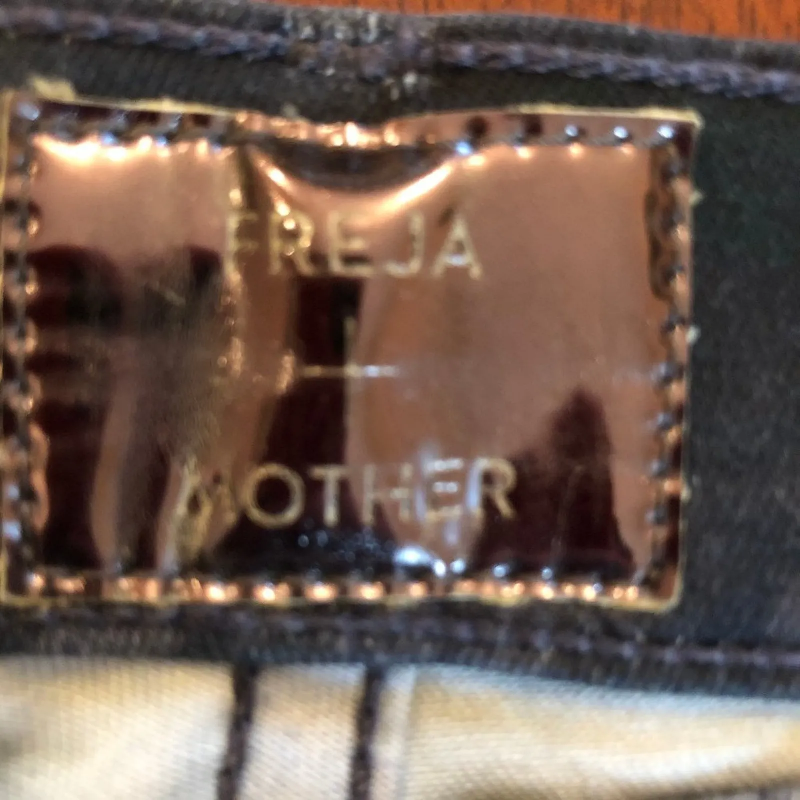 Mother Freja Beha Erichsen Slim Jeans Black Grey Size 24 - Image 5