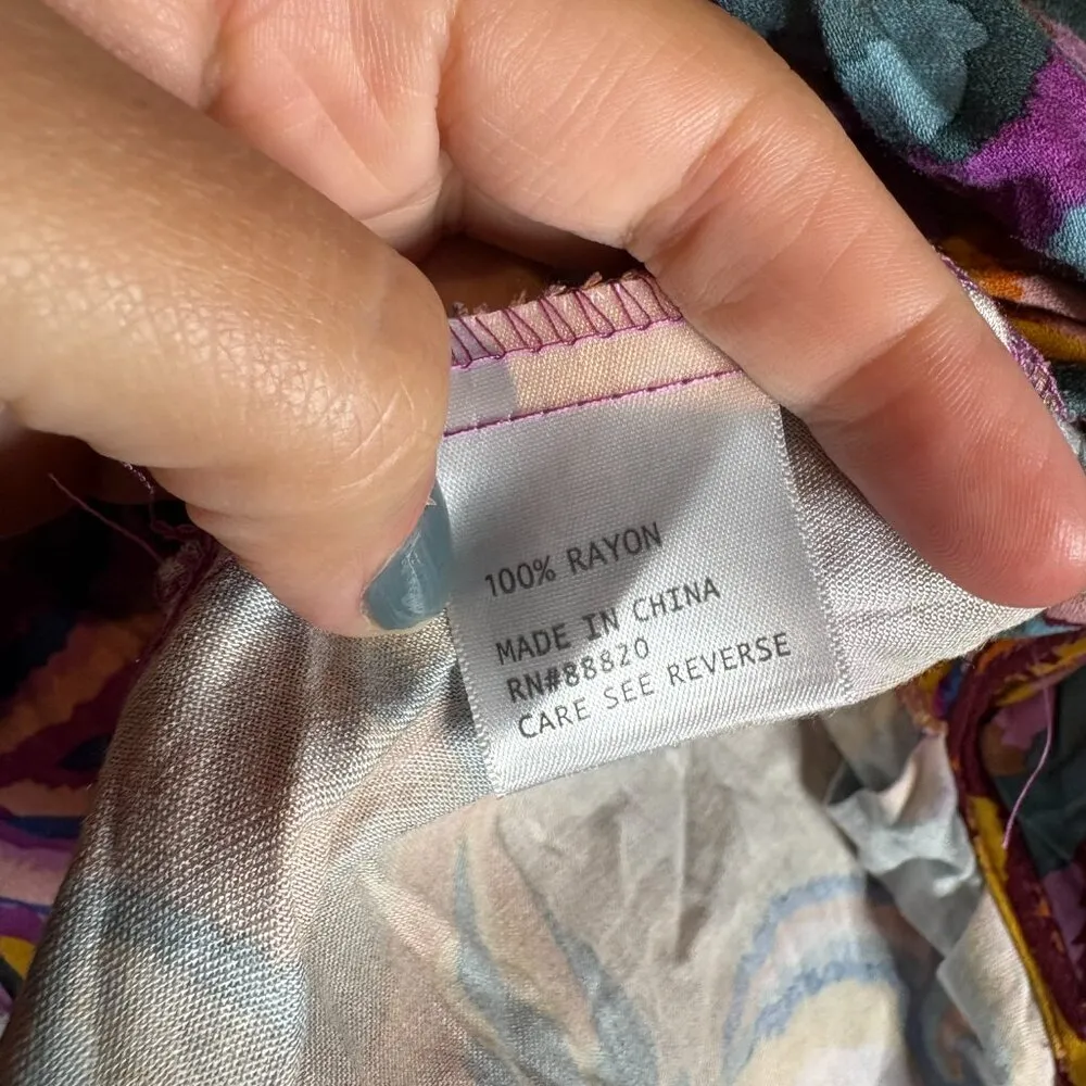 Haute Hippie  multicolor collared cropped blouse - Image 4