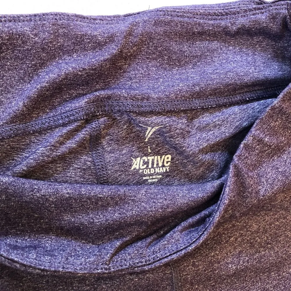 Active Old Navy Purple Capri Workout Leggings Size L - Image 2