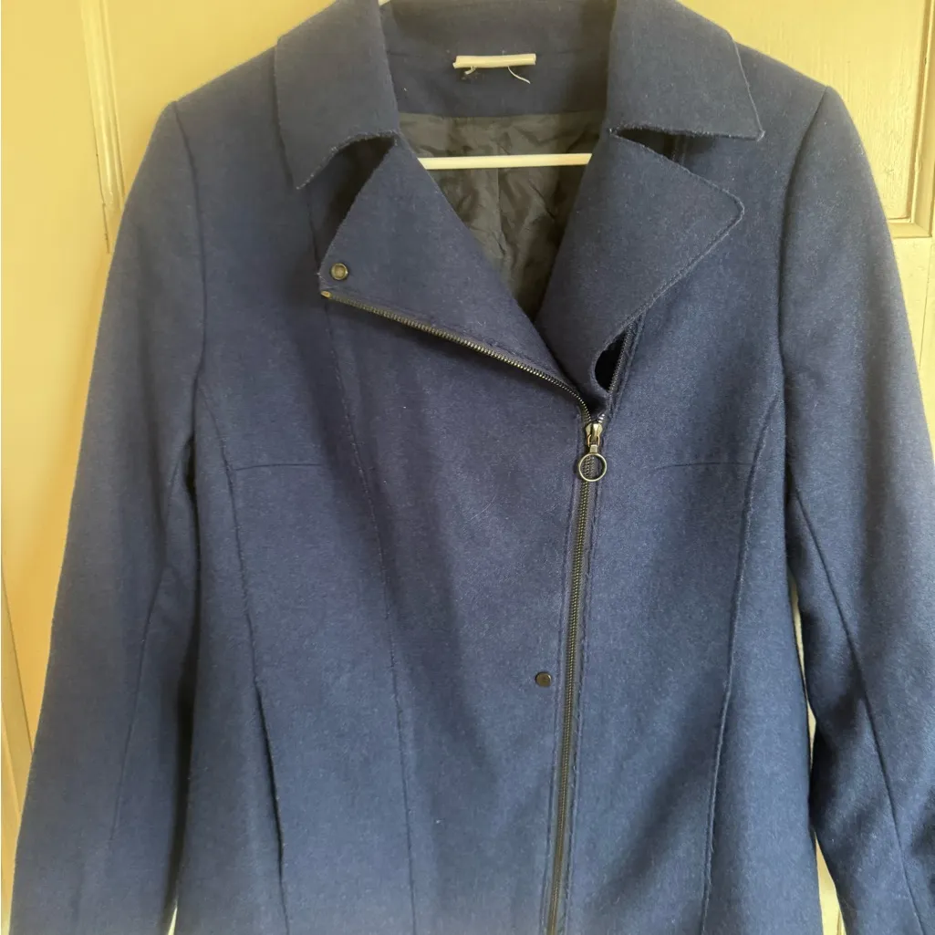 Akris Punto  navy blue wool jacket size US14 - Image 6