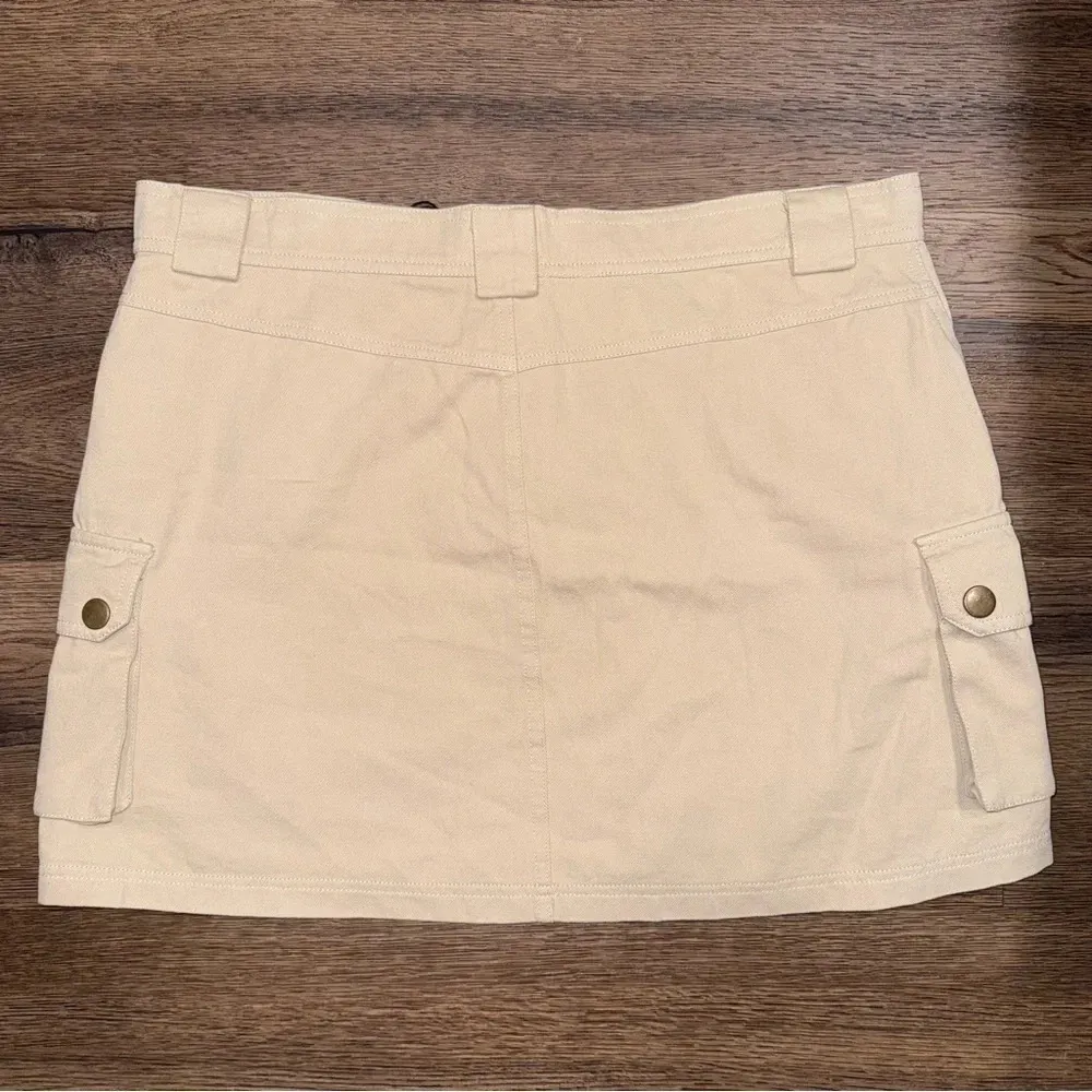 NWT Princess Polly LYDIE CARGO MINI SKIRT BEIGE 10 - Image 8