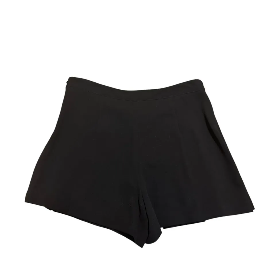 ZARA Black Pleated Skort with Gold Button Front – Size M - Image 5