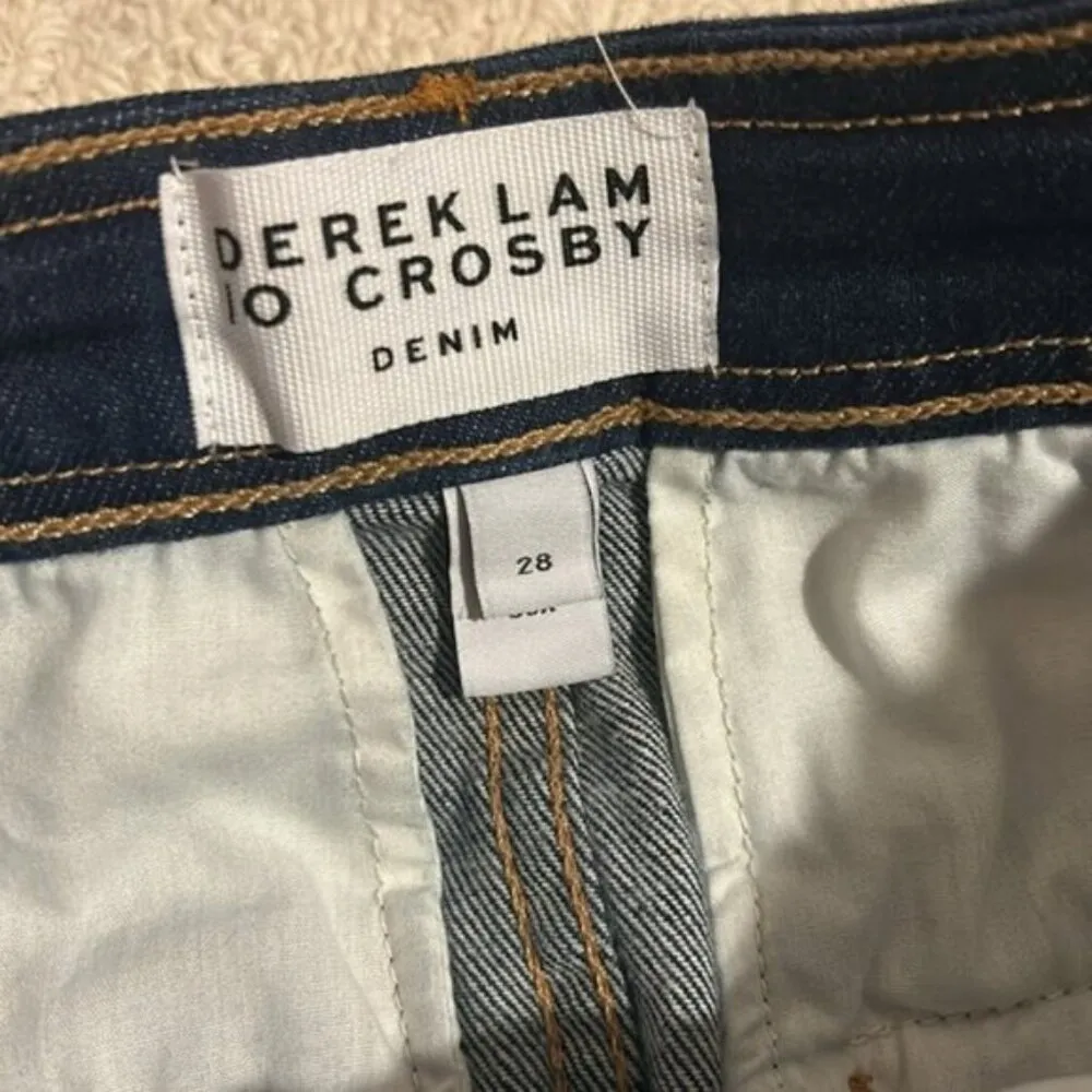 Derek Lam 10 Crosby Dorit Tailored Denim Mini Skirt Size 6/28 Blue - Image 4