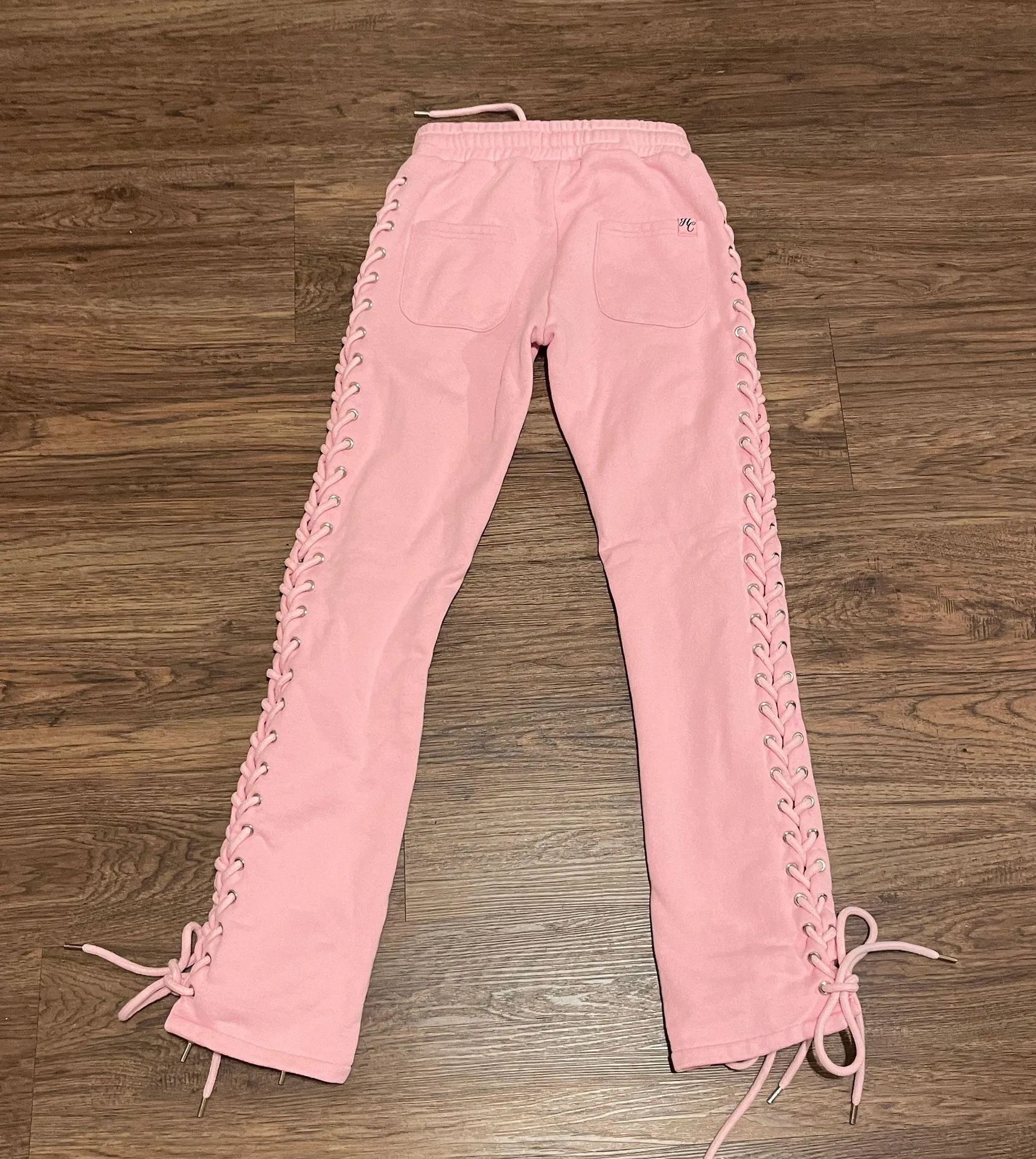 Lace Up Wynn Sweat Pants Bubblegum Pink Size X Small - Image 14