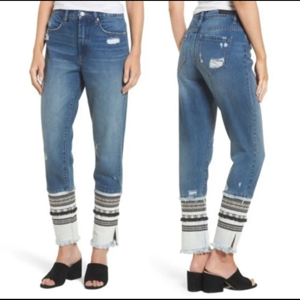 Jeans Miss Molly High Rise Waisted Embellished Size 29 Blank NYC Women’s - Image 3