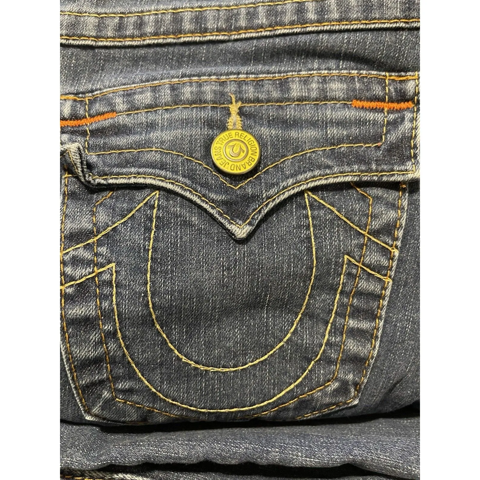 VINTAGE Y2K True Religion Womens BECKY Bootcut Jeans Sz 28 Low Rise 2000’s - Image 9