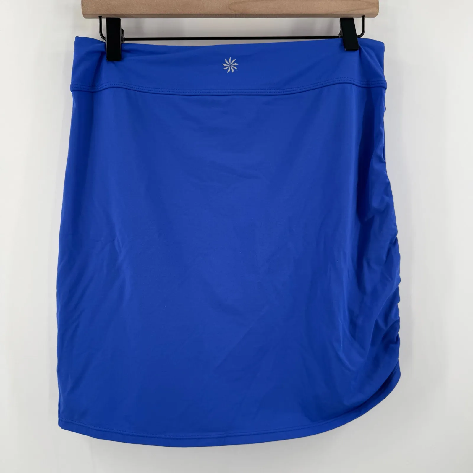 Athleta Celine Swim Skirt Size Small Blue Sarong Athletic Ruched Tidal Cinch - Image 3