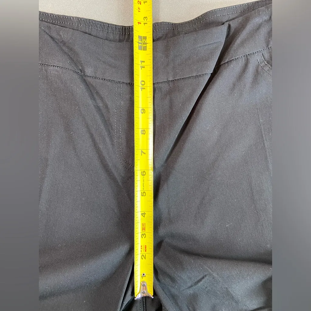 Soft Surroundings Black Cuffed Stretchy‎ Shorts pull On Size XL - Image 5