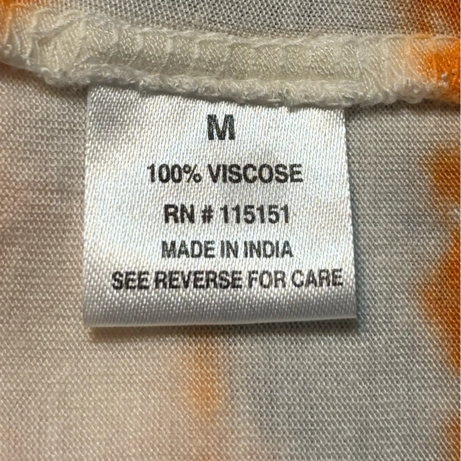 Romeo & Juliet Couture Orange and White Long Sleeve Dress - Image 6