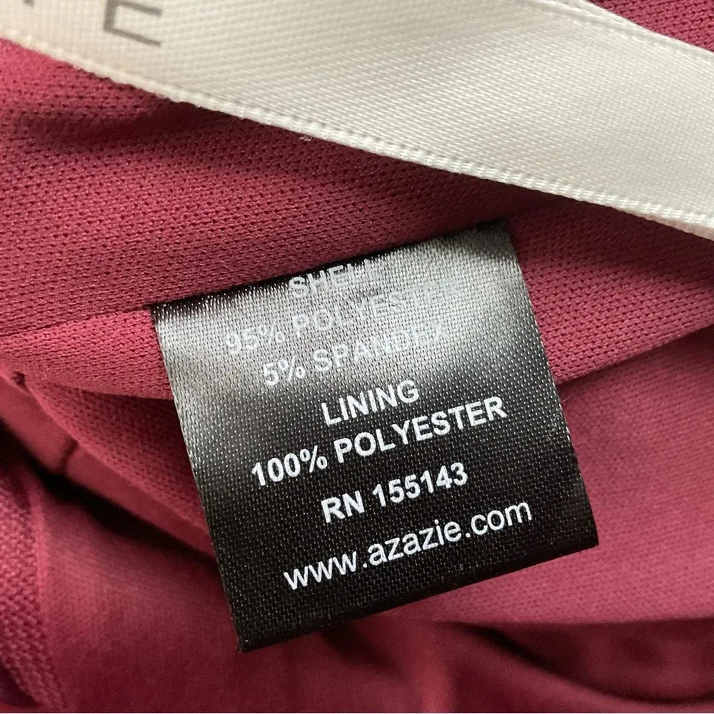 Azazie Rinna One Shoulder Bridesmaid Long Dress Size A18 - Image 6