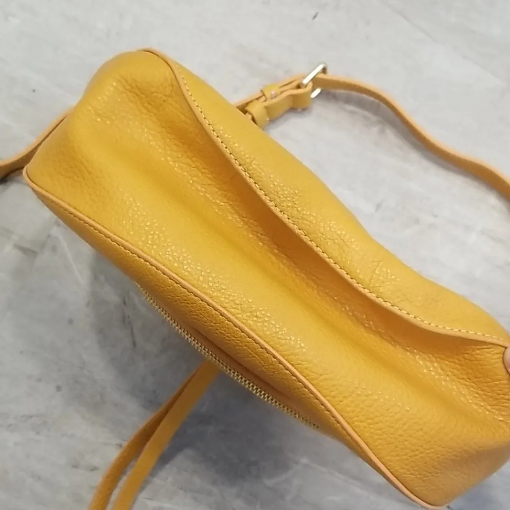 💕LANCASTER PARIS💕 Dune Shoulder Bag Saffron Yellow - Image 12