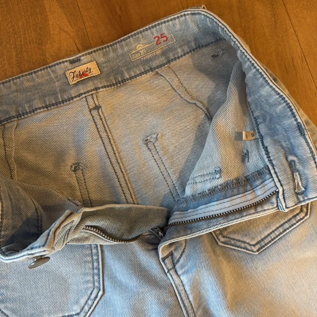 Faherty Stretch Terry Patch Pocket High rise Pant Jeans - Image 8