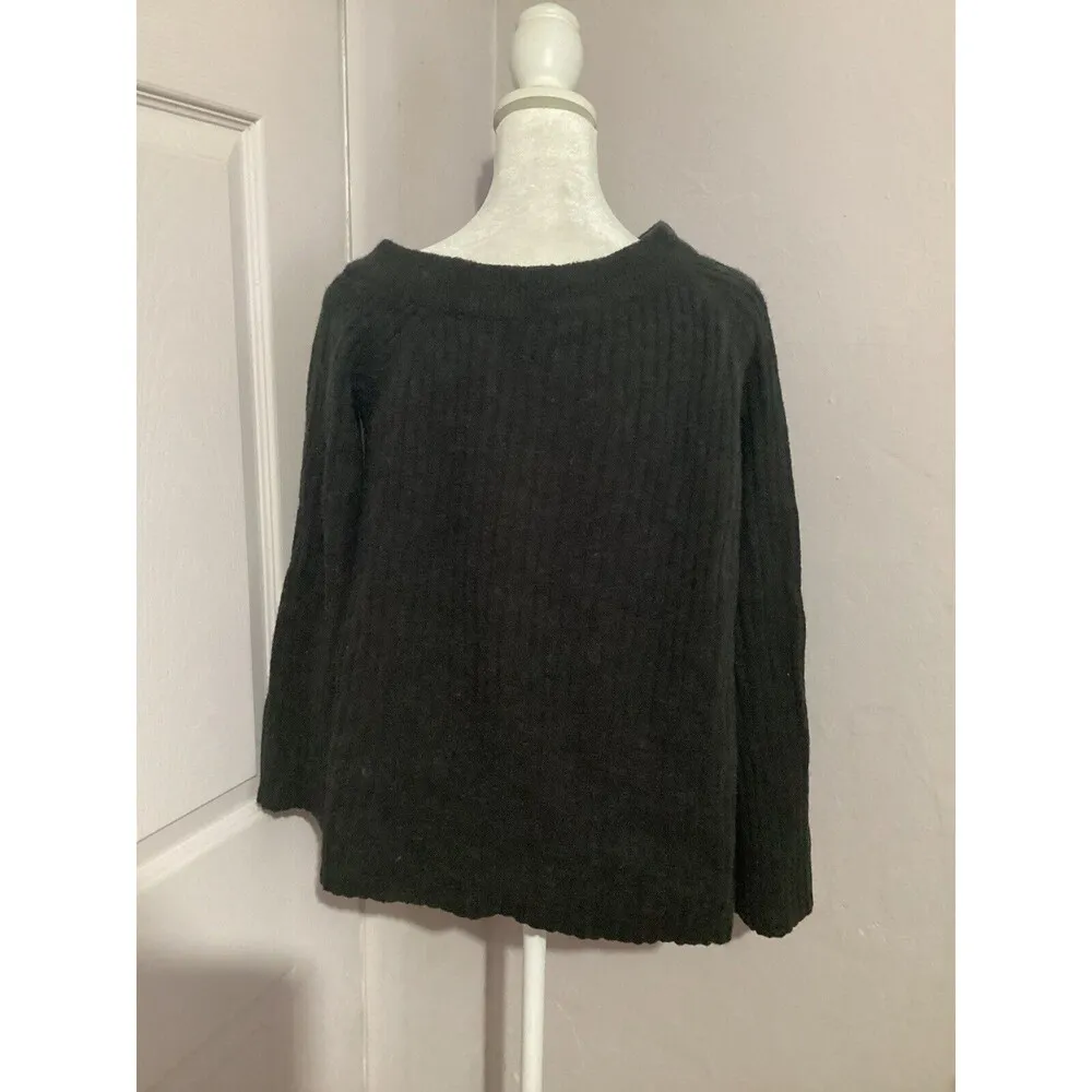 Sanctuary Dark Gray Alpaca Blend Pullover Knit Sweater XS - Image 3