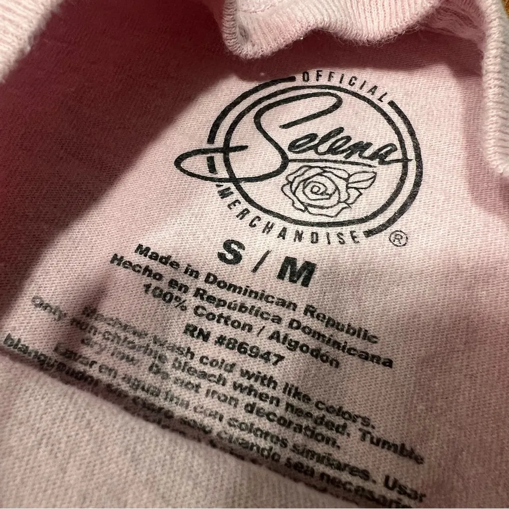 Selena Dreaming of you pink photo graphic shirt small medium - Image 5