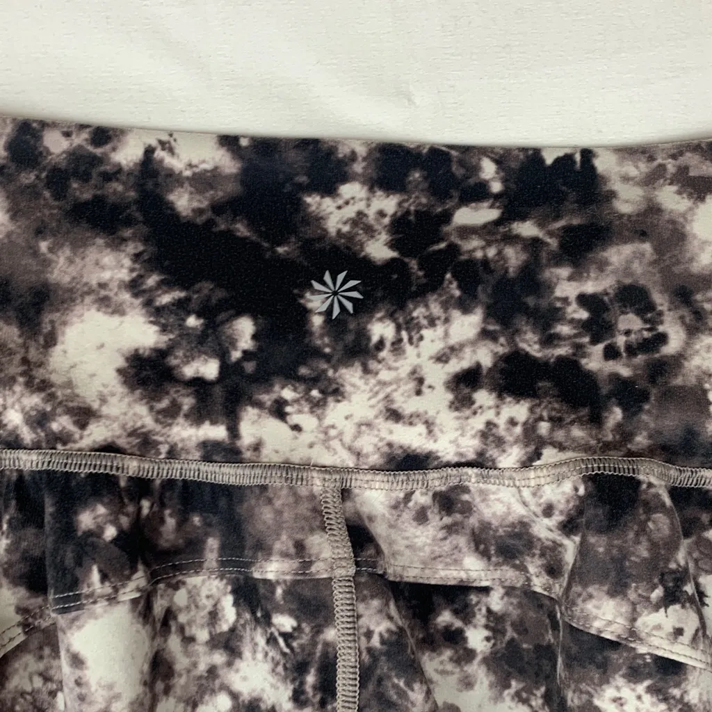 Athleta size small Salutation printed jogger Black White Tie-Dye Leggings pocket - Image 11