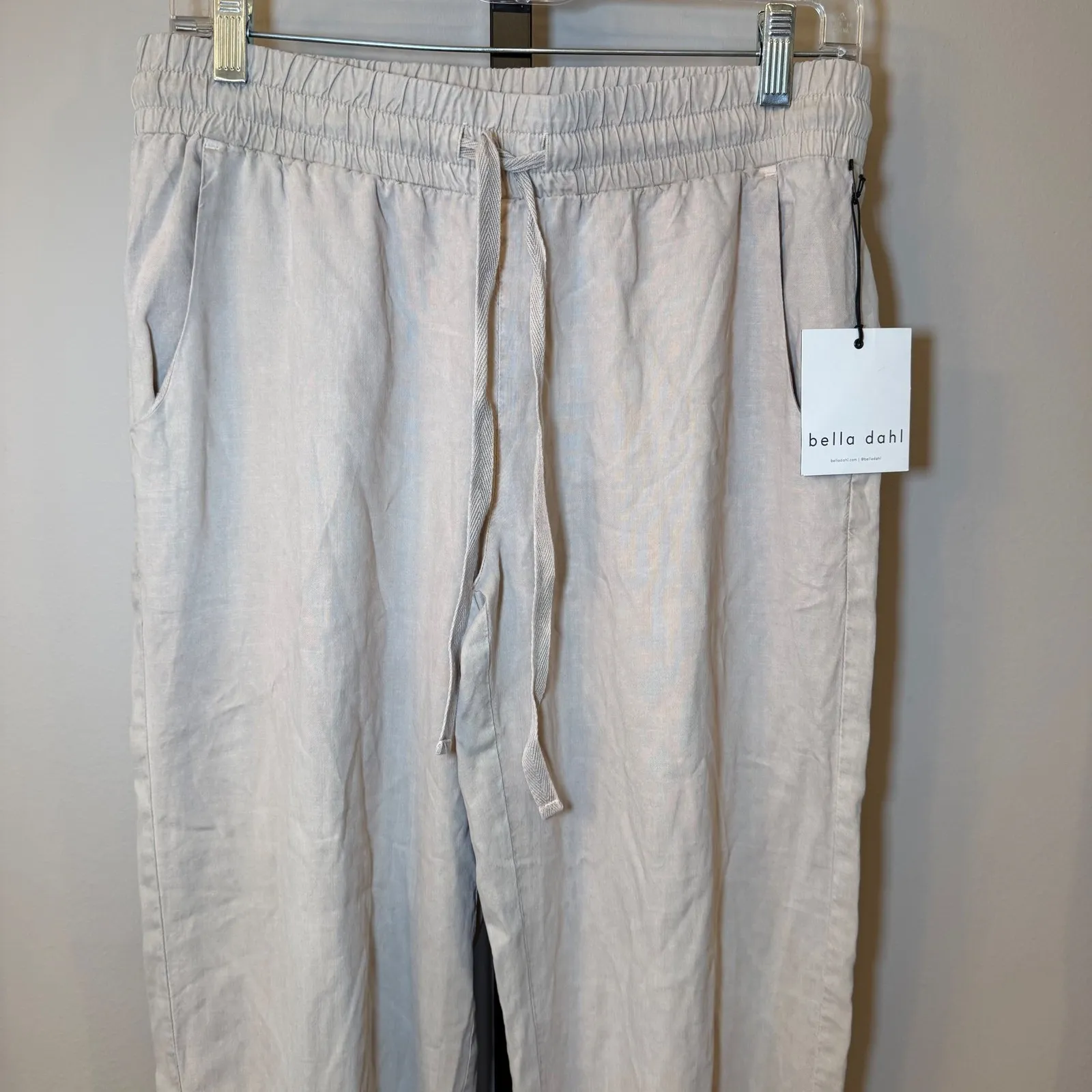 Bella Dahl NWT Tencel Joggers Cream Khaki Size Small‎ - Image 2