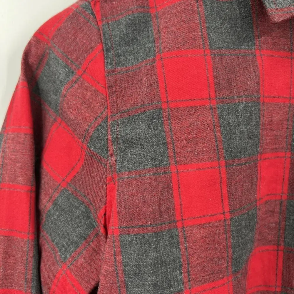 Banana Republic Dillon Shirt Red Plaid - Image 5