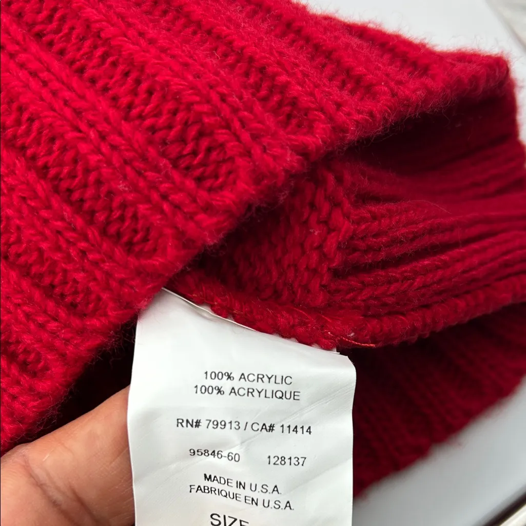 Motherhood Vibrant Red Knit Top - Image 14