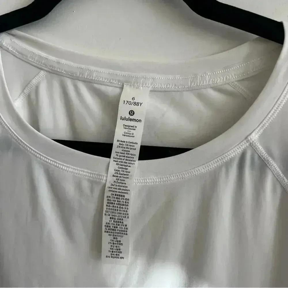 860 Lululemon Stripe in Stride Short Sleeve Tee Size 6 - Image 6